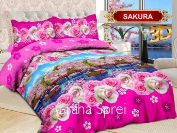 Sprei Bonita Sakura 3D King 180×200