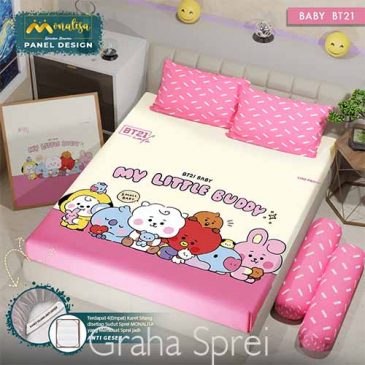 Sprei Monalisa Panel Queen 160×200 Baby BT21